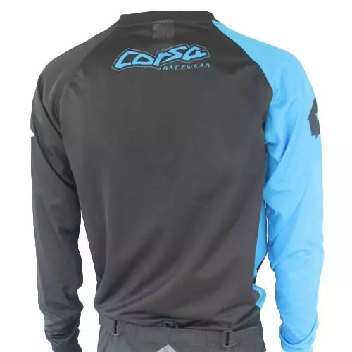 RACE WEAR Corsa Warrior X Race Jersey-Black/Blue 2 RACE WEAR Corsa Warrior X Race Jersey-Black/Blue