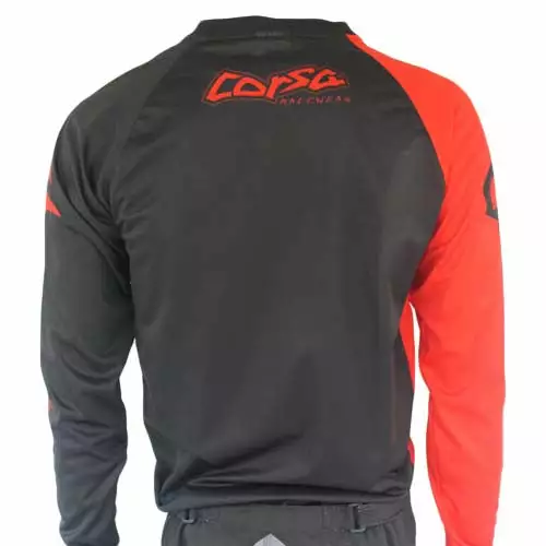 RACE WEAR Corsa Warrior X Race Jersey-Black/Red 2 RACE WEAR Corsa Warrior X Race Jersey-Black/Red