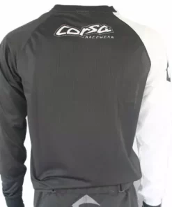 RACE WEAR Corsa Warrior X Race Jersey-Black/White