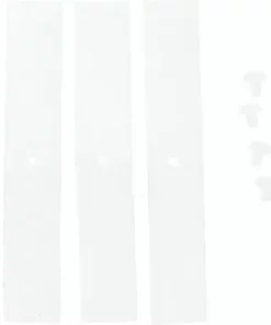 Black Crown Velcro Number Plate Straps