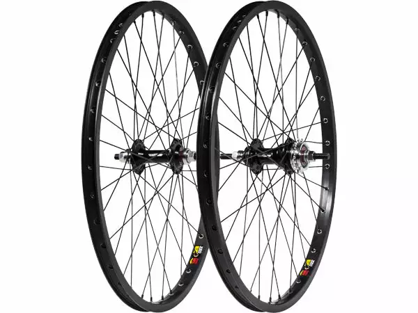Black Ops Cassette Wheel Set W/Sun CR18 Rims-24x1.50" WHEELS 2 Black Ops Cassette Wheel Set W/Sun CR18 Rims-24x1.50" WHEELS