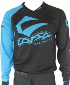 RACE WEAR Corsa Warrior X Race Jersey-Black/Blue