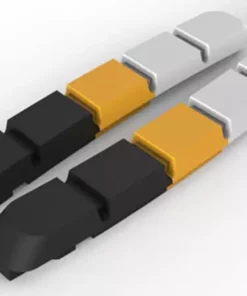 Box X-Ray Replacement Brake Pads-Black/Orange/Grey