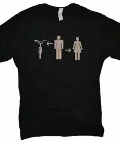 Effin Ride Boy-Girl-Bike T-Shirt-Black APPAREL