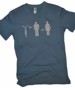 Effin Ride Boy-Girl-Bike T-Shirt-Steel Blue APPAREL