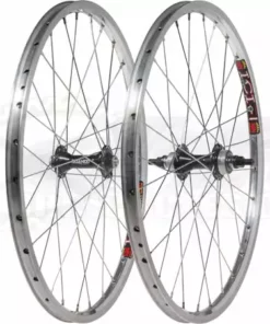 Jrbmx001 Quando F/F Hubs W/Sun ICI1 Rims Wheelset-20x1 3/8"-Silver