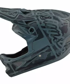 Troy Lee Designs D3 Fiberlite Factory Camo Helmet-Green