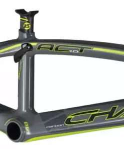 CHASE BICYCLES Chase ACT 1.0 Carbon BMX Race Frame-Gloss Grey/Neon Yellow FRAMES