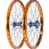 Jrbmx001 Custom Wheelset: Profile Elite Hubs/Box Rims-Blue/Orange-20x1.75"