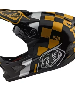 Troy Lee Designs D3 Fiberlite -Raceshop Black/Gold Helmets