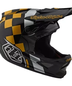 Troy Lee Designs D3 Fiberlite -Raceshop Black/Gold Helmets