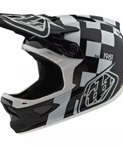Troy Lee Designs D3 Fiberlite -Raceshop White/Black Helmets