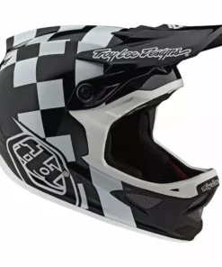 Troy Lee Designs D3 Fiberlite -Raceshop White/Black Helmets