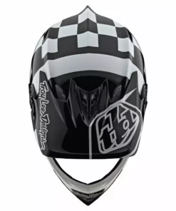 Troy Lee Designs D3 Fiberlite -Raceshop White/Black Helmets