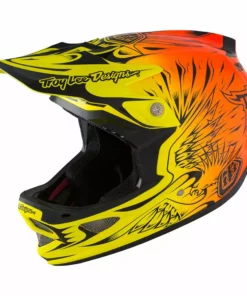 PROTECTIVE GEAR Troy Lee D3 Composite MIPS Helmet-Ravage Orange