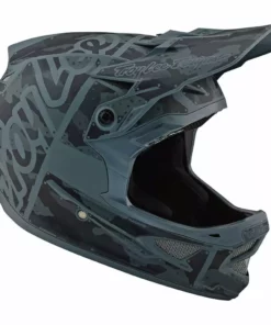 Troy Lee Designs D3 Fiberlite Factory Camo Helmet-Green