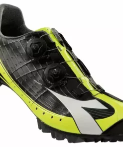 Diadora X-Vortex Pro Clipless Shoes-Black/Yellow