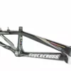 Supercross Envy BLK Carbon Fiber BMX Race Frame - Matte Gun Metal Grey/ Silver