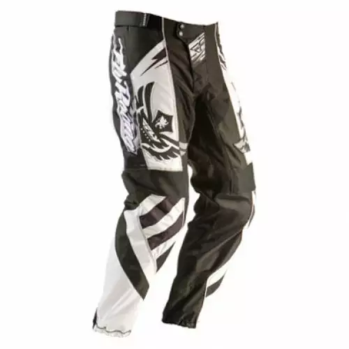RACE WEAR Fly Racing 2011 F-16 Race Pants-Black/White 1 RACE WEAR Fly Racing 2011 F-16 Race Pants-Black/White