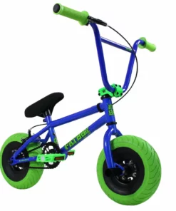 Fat Boy Mini Bike The Assault Pro-Blue W/Green Tires LITTLE BIKES