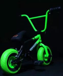 Fat Boy Mini BMX Bike The Assault-Matte Black/Neon Green LITTLE BIKES