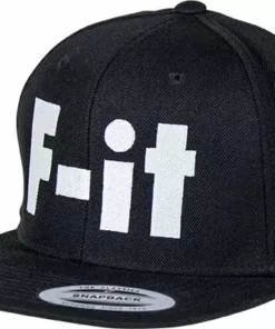 Fit Snapback Big F-IT Hat-Black