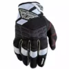RACE WEAR Fly Racing 2013 F-16 Gloves-Black/White-Adult X-Small (7)