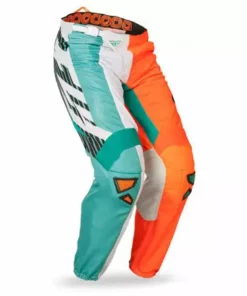 Fly Racing 2014 Kinetic Mesh Race Pants-Teal/Hi-Vis Orange RACE WEAR