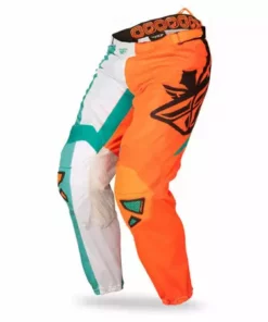 Fly Racing 2014 Kinetic Mesh Race Pants-Teal/Hi-Vis Orange RACE WEAR