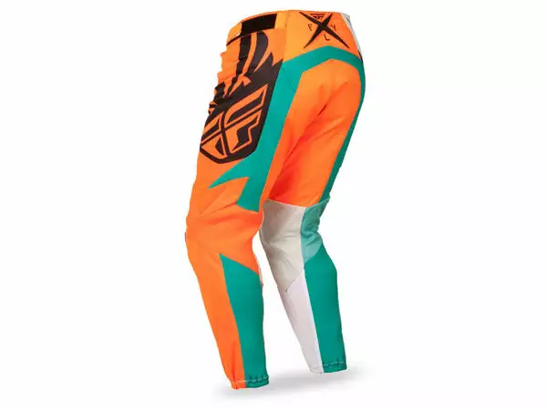 Fly Racing 2014 Kinetic Mesh Race Pants-Teal/Hi-Vis Orange RACE WEAR 3 Fly Racing 2014 Kinetic Mesh Race Pants-Teal/Hi-Vis Orange RACE WEAR