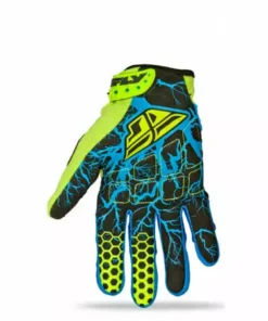 Fly Racing 2015 F-16 Gloves-Ltd Ed-Hi-Vis/Blue RACE WEAR