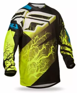 Fly Racing 2015 F-16 Race Jersey-Ltd Ed-Black/Hi-Vis/Blue RACE WEAR