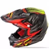 PROTECTIVE GEAR Fly Racing F2 Carbon Shorty Helmet-Black/Red/Lime