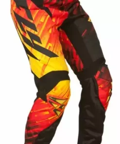 RACE WEAR Fly Racing 2015 Glitch Bicycle Race Pants-Red/Black/Yellow