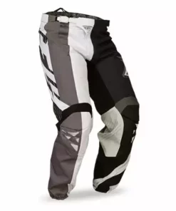 Fly Racing 2015 Kinetic Division Race Pants-Black/White RACE WEAR