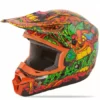 PROTECTIVE GEAR Fly Racing Kinetic Jungle Helmet-Orange/Green