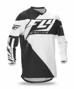 Fly Racing 2016 F-16 Jersey-Black/White RACE WEAR