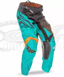 RACE WEAR Fly Racing 2016 Kinetic RaceTrifecta Pants-Black/Teal/Orange