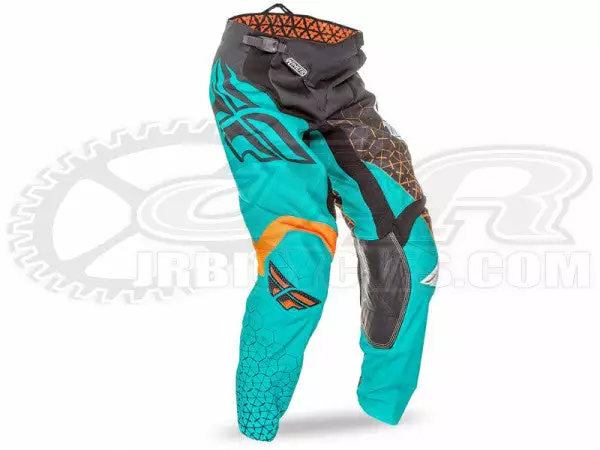 RACE WEAR Fly Racing 2016 Kinetic RaceTrifecta Pants-Black/Teal/Orange 1 RACE WEAR Fly Racing 2016 Kinetic RaceTrifecta Pants-Black/Teal/Orange