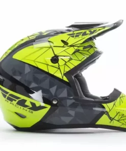 Fly Racing Fly 2018 Kinetic Crux Helmet-Black/Grey/HiVis PROTECTIVE GEAR 7 Fly Racing Fly 2018 Kinetic Crux Helmet-Black/Grey/HiVis PROTECTIVE GEAR