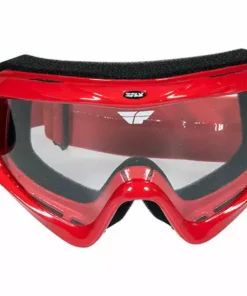 Fly Racing Focus Goggle-Adult-Red-Clear Lens PROTECTIVE GEAR