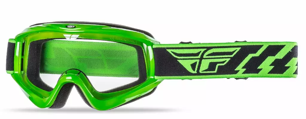 PROTECTIVE GEAR Fly Racing Focus Goggle-Adult-Green-Clear Lens 1 PROTECTIVE GEAR Fly Racing Focus Goggle-Adult-Green-Clear Lens