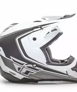 Fly Racing 2016 Kinetic Fullspeed Helmet-Matte White/Black PROTECTIVE GEAR