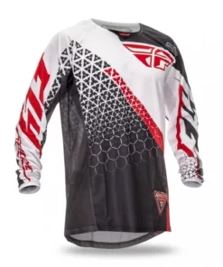 RACE WEAR Fly Racing 2016 Kinetic Trifecta Jersey-Black/Teal