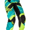 Fly Racing 2016 Kinetic Ladies Pants-Teal/Hi-Vis