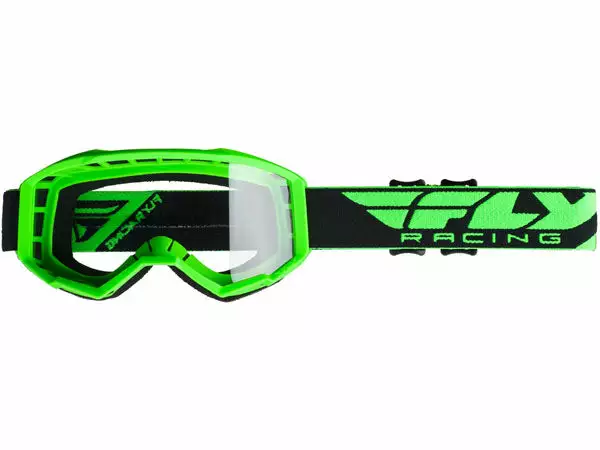 PROTECTIVE GEAR Fly Racing 2019 Youth Focus Goggles-Green 1 PROTECTIVE GEAR Fly Racing 2019 Youth Focus Goggles-Green