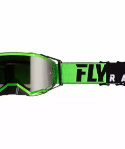 Fly Racing 2019 Zone Pro Goggles-Black/Green/Dark Smoke
