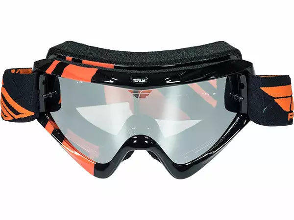Fly Racing Zone Goggle-Adult-Black/Orange-Flash Chrome Lens PROTECTIVE GEAR 2 Fly Racing Zone Goggle-Adult-Black/Orange-Flash Chrome Lens PROTECTIVE GEAR
