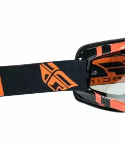 Fly Racing Zone Goggle-Youth-Black/Orange-Flash Chrome Lens