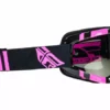 Fly Racing Zone Goggle-Adult-Black/Pink-Chrome/Smoke Lens